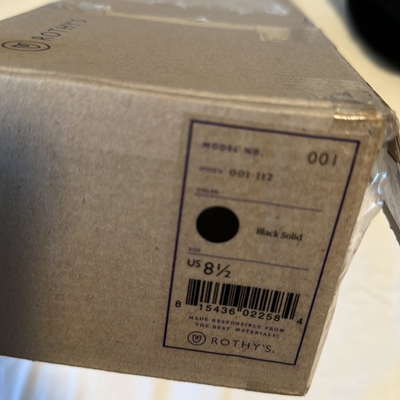 NWT Rothy’s Black Solid Round Toe - Picture 11 of 11